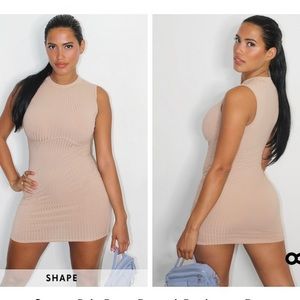 Ribbed PLT Bodycon Dress NWT